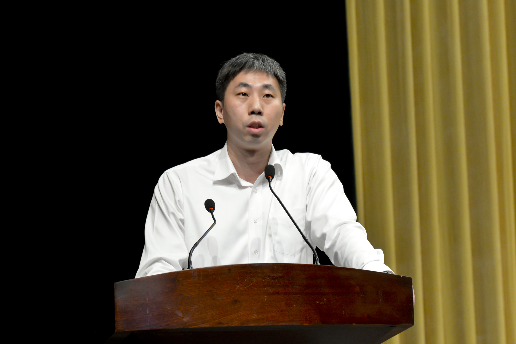 ▲巨人集團副總經理錢蘇醒先生發言